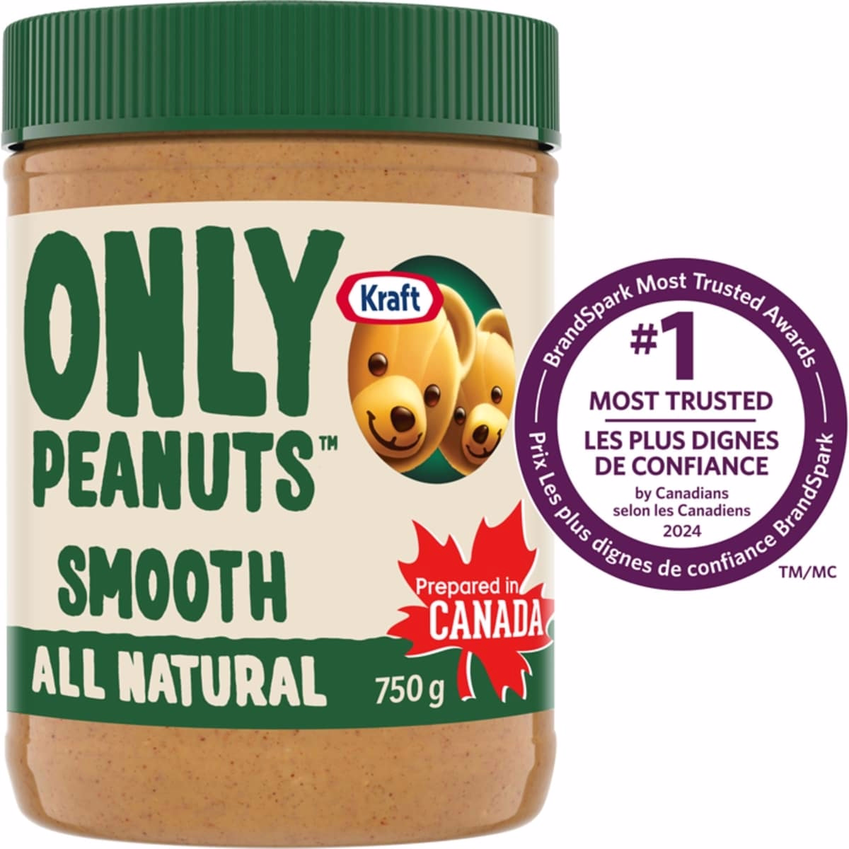 Only Peanuts All Natural Smooth Peanut Butter