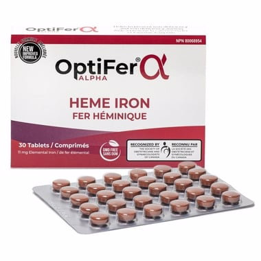 OptiFer Alpha Heme Iron Supplement 30 TB