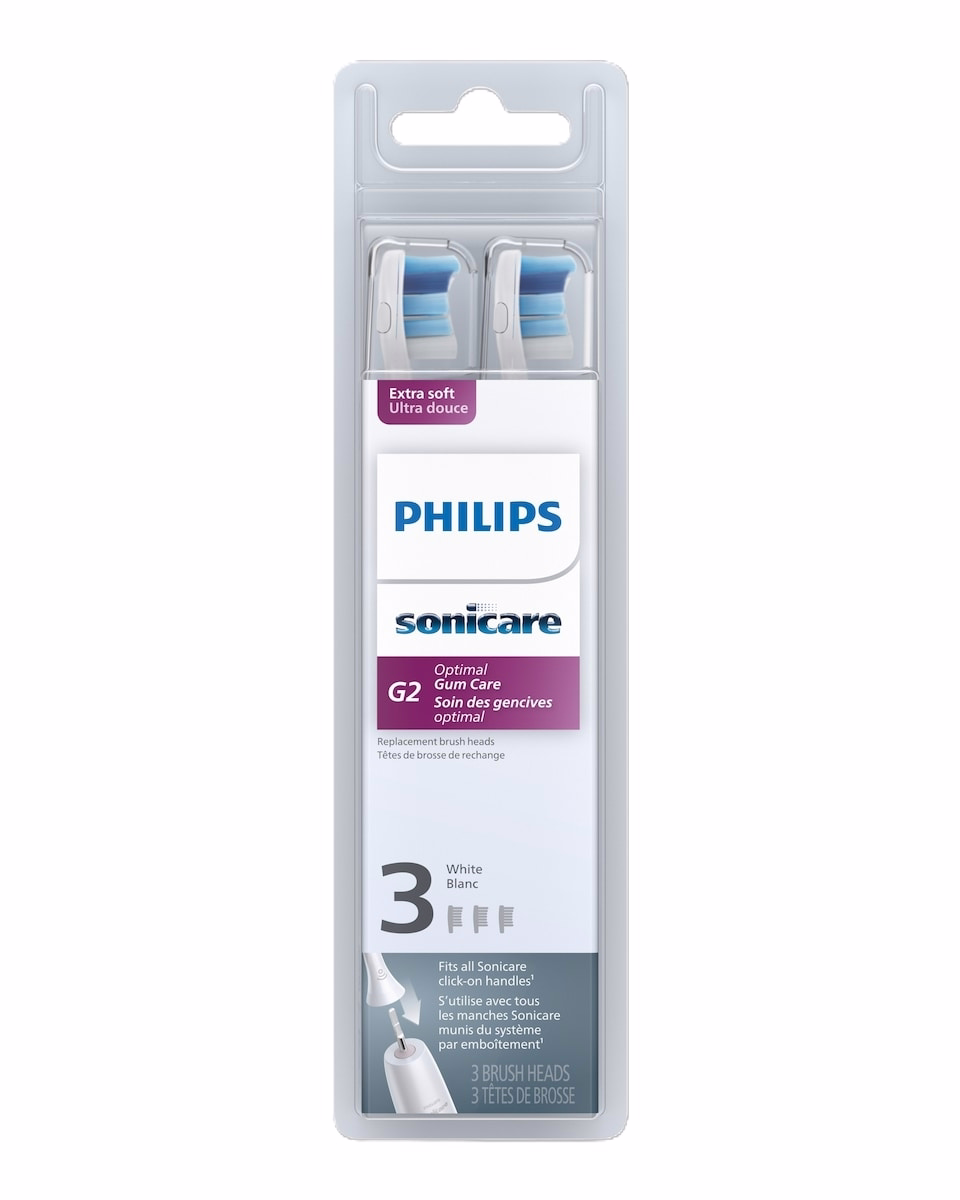 Optimal Gum Care Replacement Brush Heads, 3 pack, HX9033/65