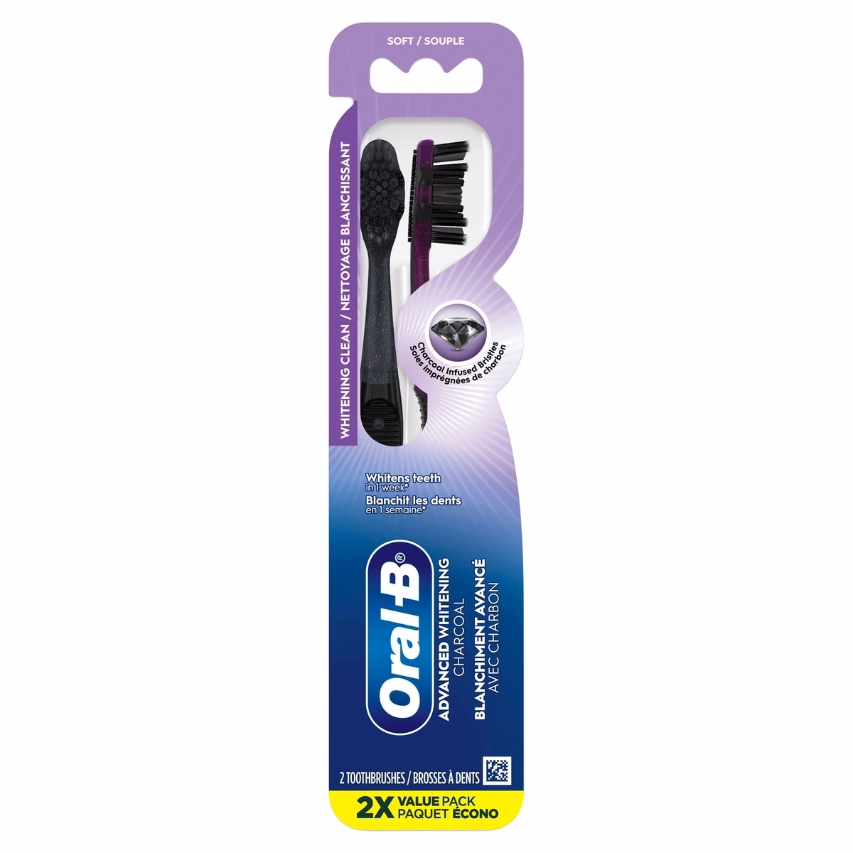 ORAL B CHARCOAL MANUAL TB 2CT