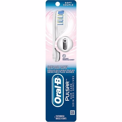 Oral B Oral-b Pulsar Gum Care Battery Toothbrush, Soft, 1 Count 1.0 Count