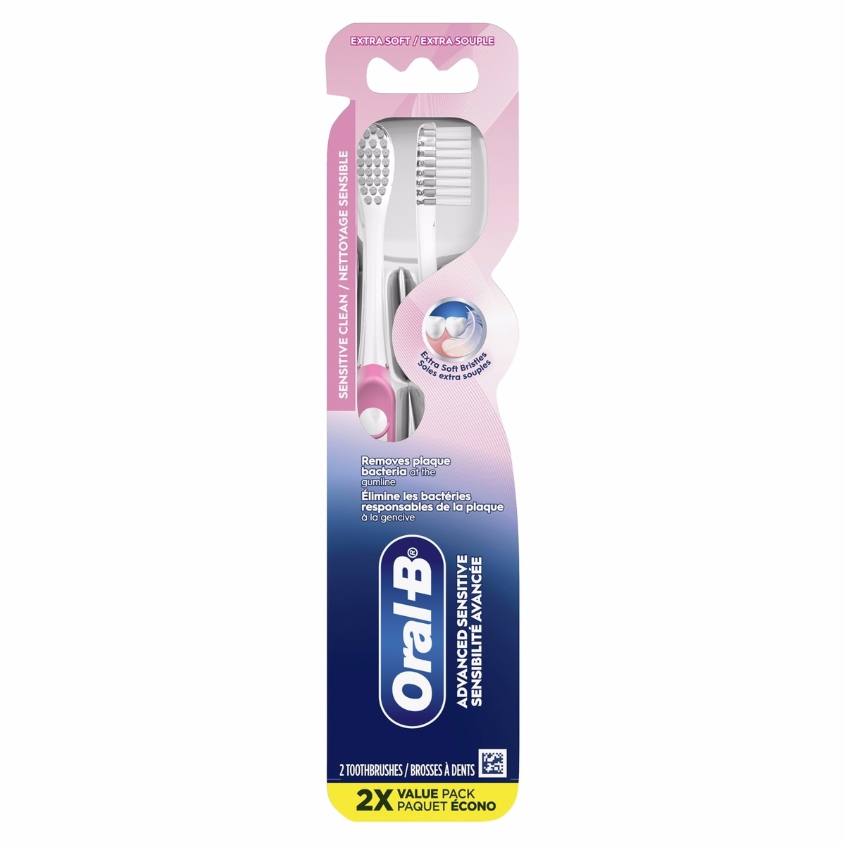 Oral-B Sensi-Soft Toothbrush, Ultra Soft, 2 count
