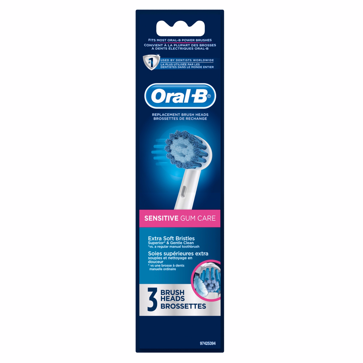 Oral-B Sensitive Replacement Electric Toothbrush Head 3 Count - 3 Ct Oral-B Sensitive Replacement Electric Toothbrush Head 3 Count - 3 Ct