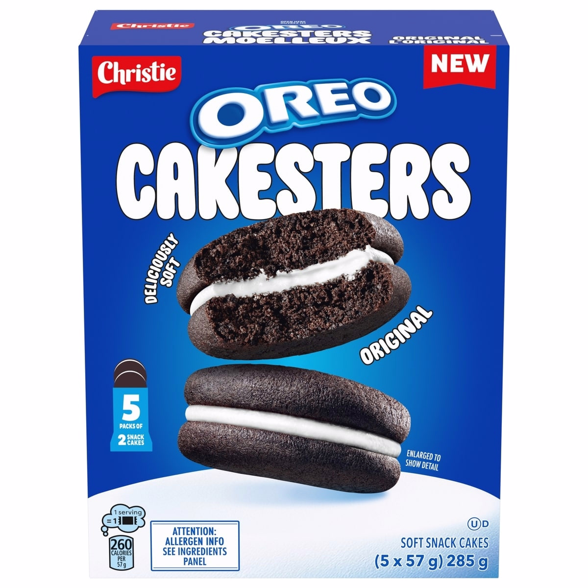 OREO Cakesters Soft Snack Cakes, Original