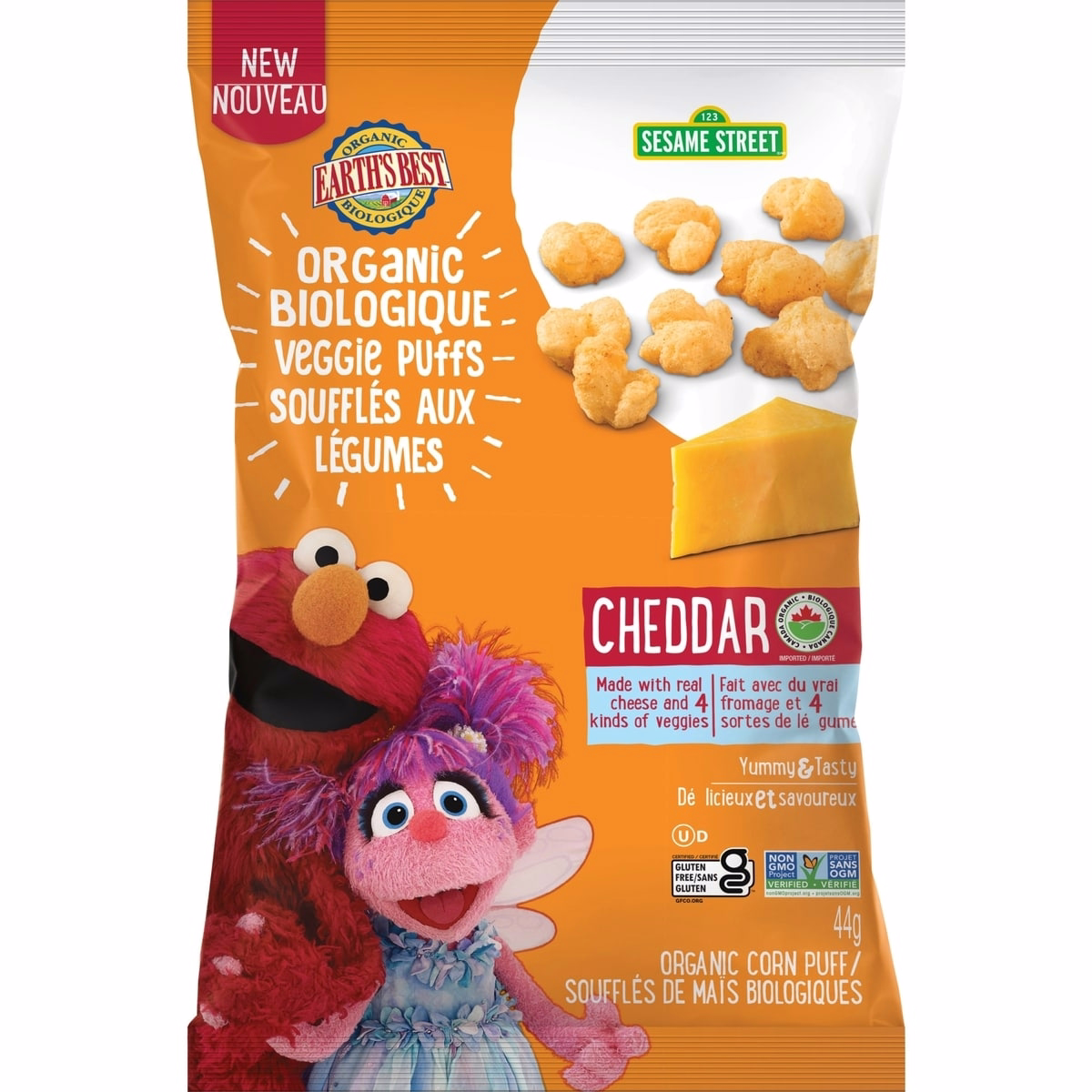 Organic Garden Veggie Puffs - Cheddar