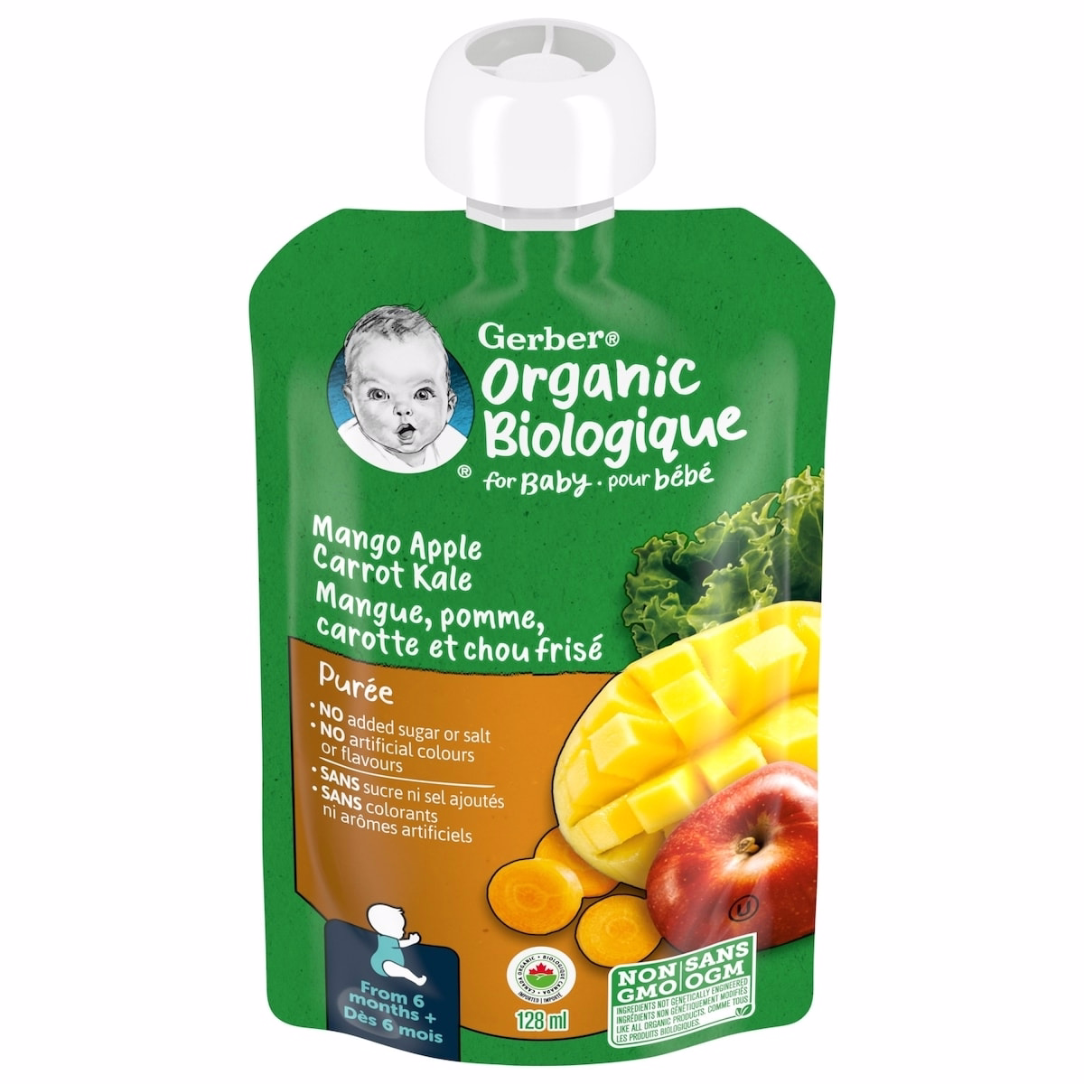 Organic Purée Mango Apple Carrot Kale Baby Food