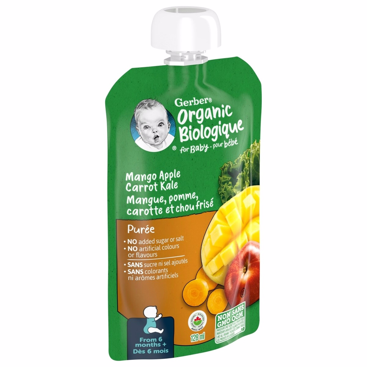 Organic Purée Mango Apple Carrot Kale Baby Food