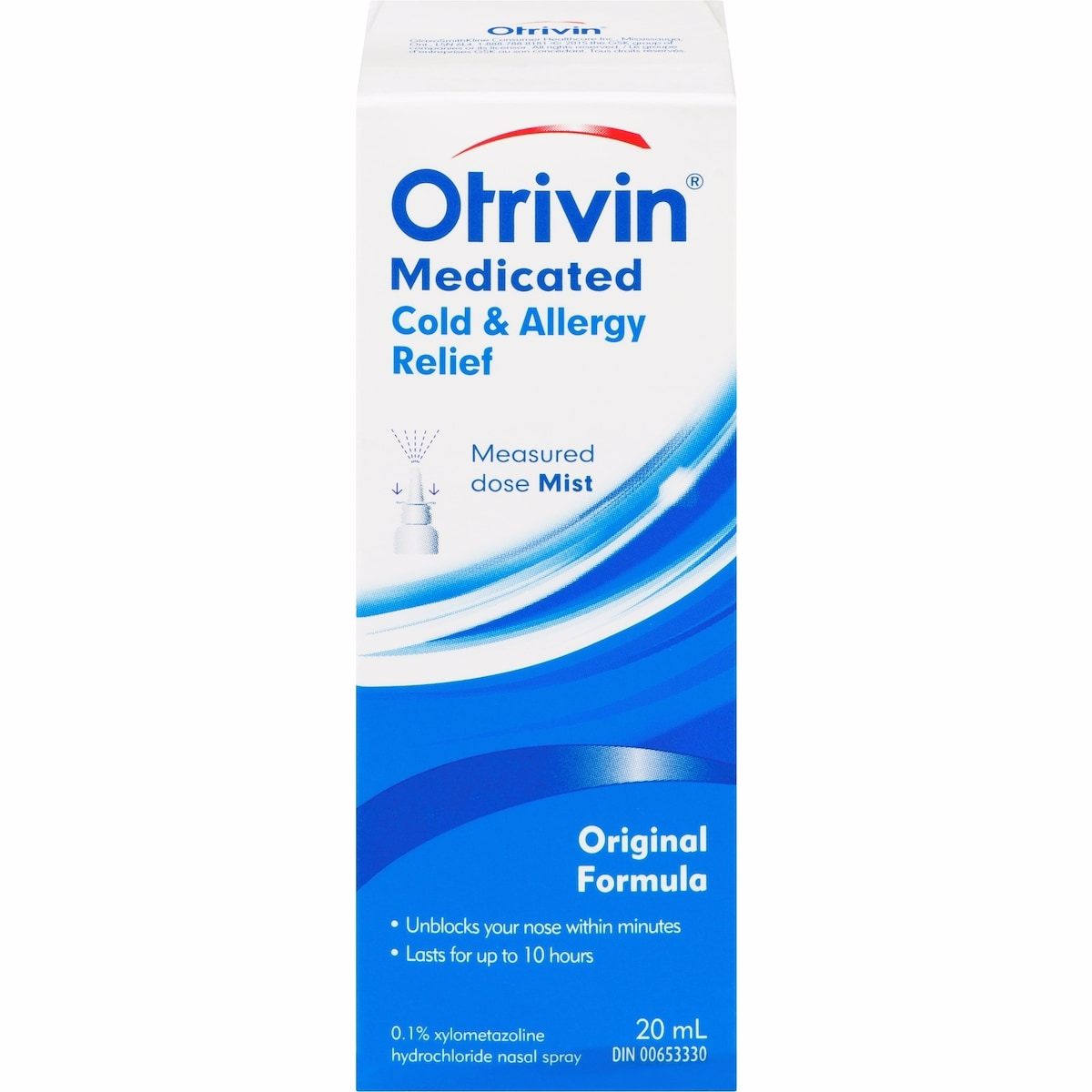 Otrivin Medicated Cold & Allergy Relief MD Mist