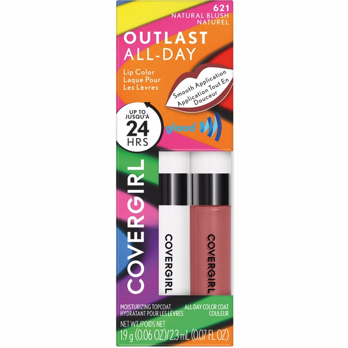 Outlast All-Day Lip Color, long-lasting coverage, easy two-step system, moisturizing formula, transfer-resistant, 100% Cruelty-Free