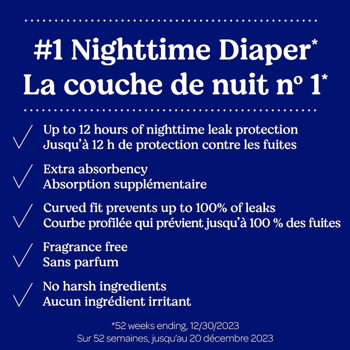 Overnites Nighttime Baby Diapers, Size 3 (16-28 lbs), 66 Ct Overnites Nighttime Baby Diapers, Size 3 (16-28 lbs), 66 Ct