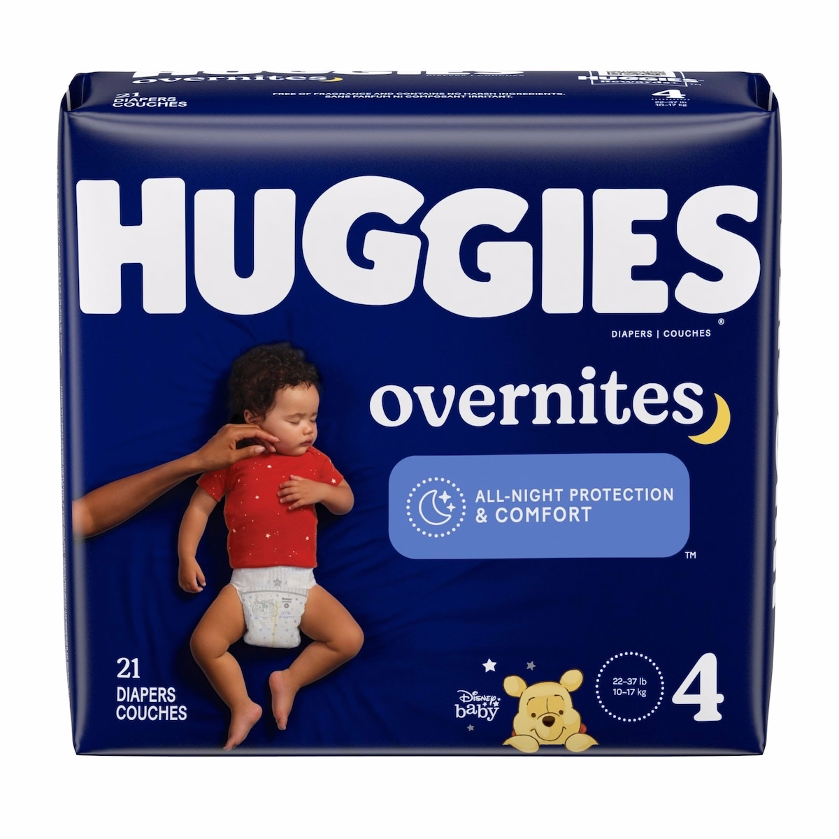 Overnites Nighttime Diapers, Size 4