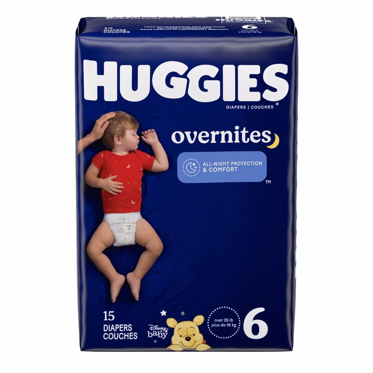 Overnites Nighttime Diapers, Size 6