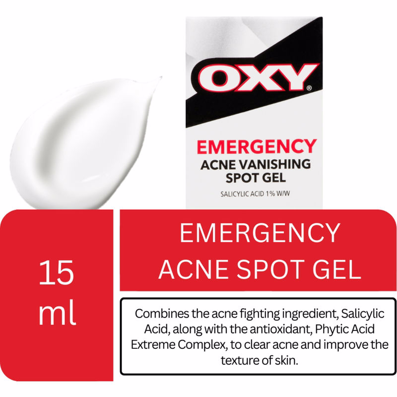 OXY Emergency Acne Vanishing Spot Gel Treatment with Salicylic Acid, For Inflamed Acne