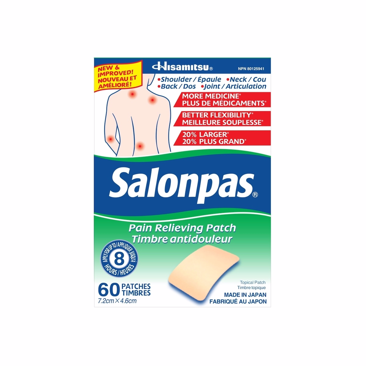 Pansement Analgésique Salon Pas