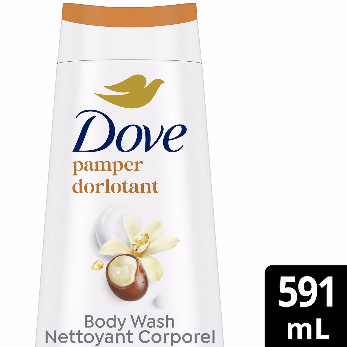 Pampering Body Wash for renewed, healthy-looking skin Shea Butter & Vanilla gentle body cleanser leaves skin soft