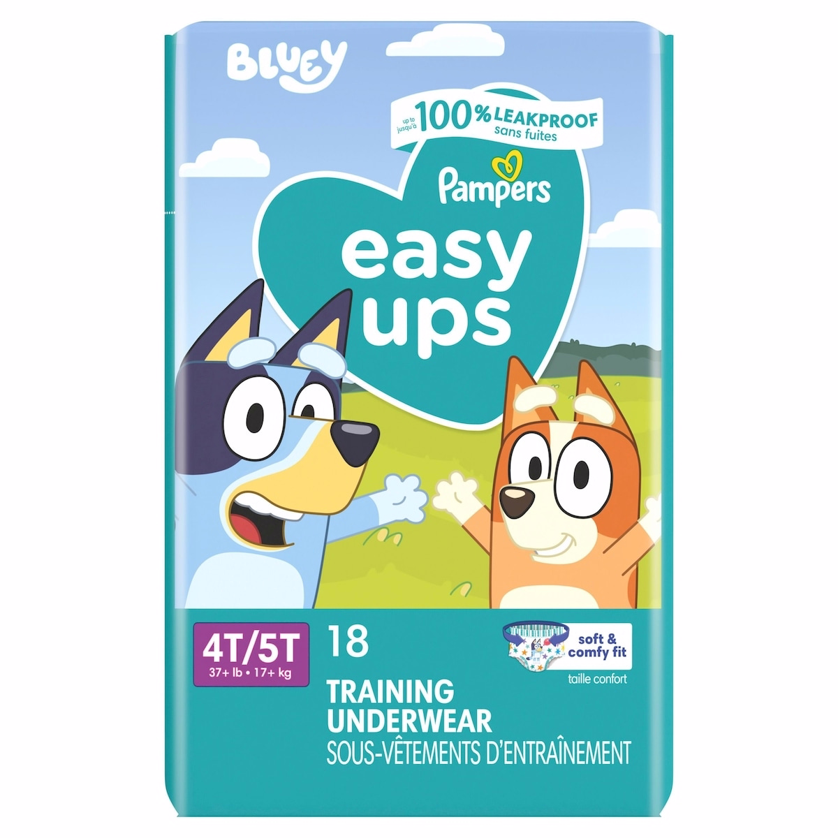 Pampers Easy Ups Training Underwear Boys Size 6 4T-5T