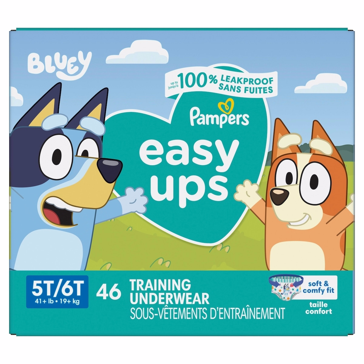 Pampers Easy Ups Training Underwear Boys Size 7 5T-6T 46 Count