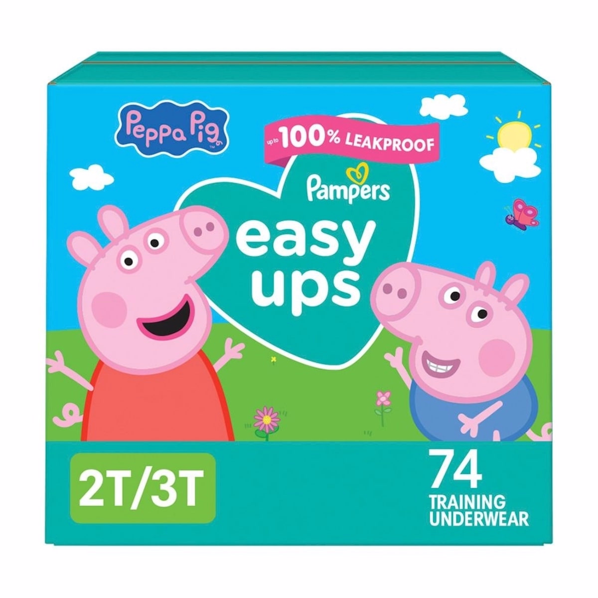 Pampers Easy Ups Training Underwear Girls Size 4 2T-3T 74 Count