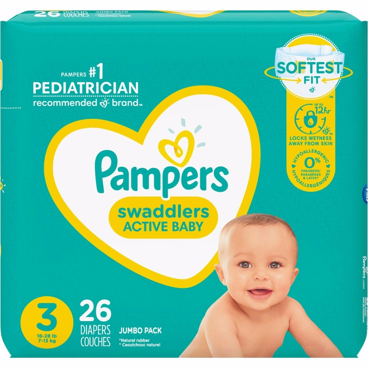 Pampers Swaddlers 活力寶寶尿布 3號尺寸