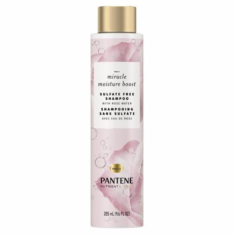 Pantene Pantene Nutrient Blends Miracle Moisture Boost Rose Water Shampoo For Dry Hair, Sulfate Free, 285 Ml 285.0 Ml