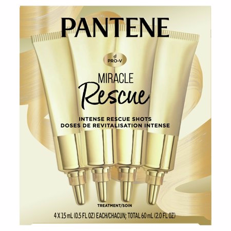 Pantene Pro-V Pantene Miracle Intense Rescue Shots Dry Hair Treatment, 0.5 OZ, 4 Ct Pantene Pro-V Pantene Miracle Intense Rescue Shots Dry Hair Treatment, 0.5 OZ, 4 Ct