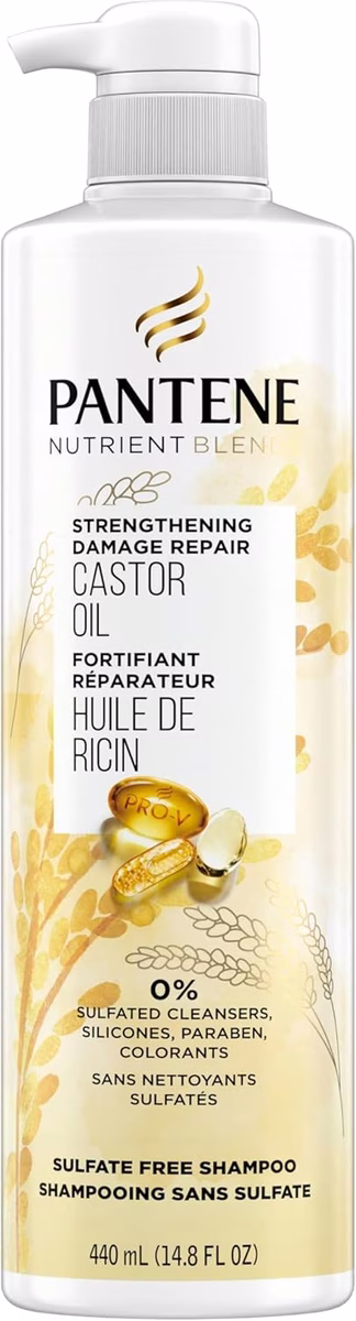 Pantene Shampoo Sulfate Free Castor Oil 440 ML