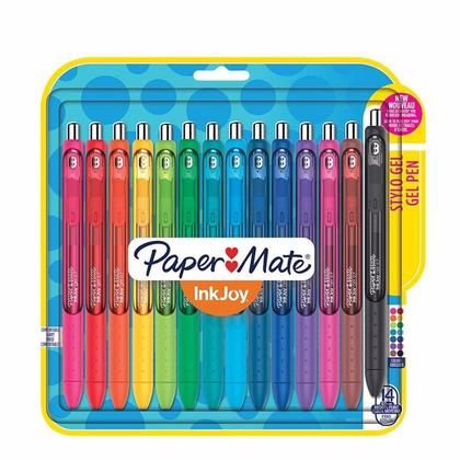Paper Mate InkJoy Gel Retractable Pen, 0.7mm, Assorted Ink, 14/Pack