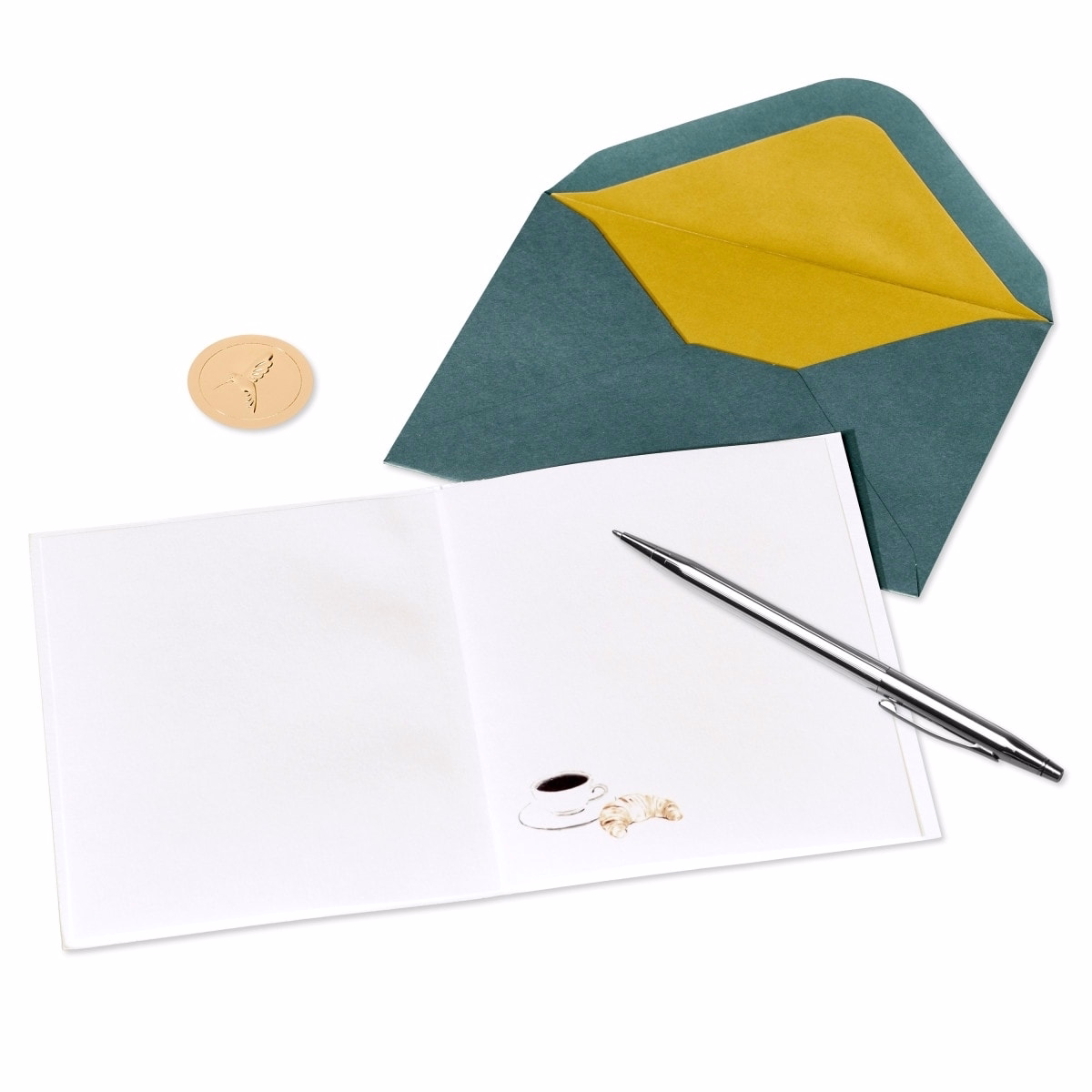 Papyrus Blank Card (Coffee and Croissant) Papyrus Blank Card (Coffee and Croissant)