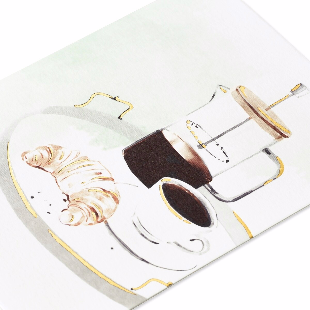 Papyrus Blank Card (Coffee and Croissant) Papyrus Blank Card (Coffee and Croissant)
