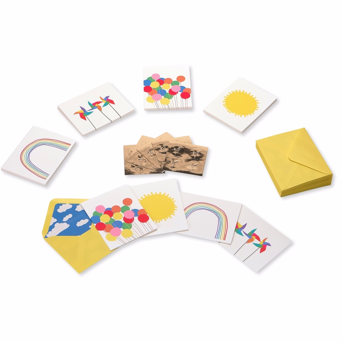 Papyrus Blank Cards with Envelopes, Little Box of Happy