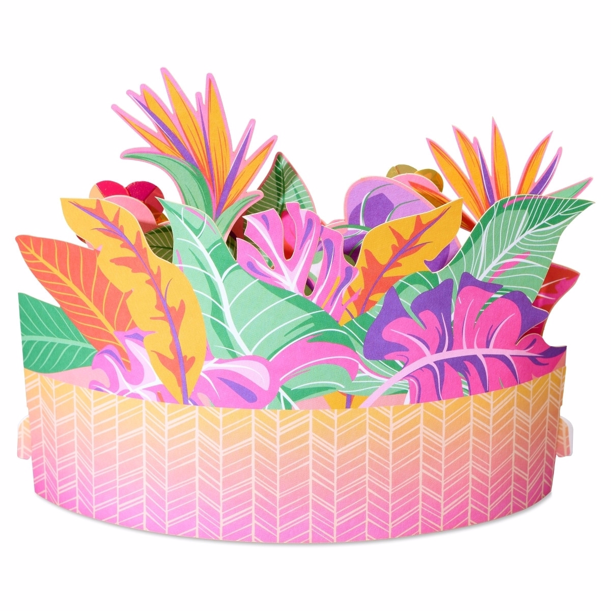 Papyrus Blank Pop-Up Card for Birthdays, Thinking of You and All Occasions  (Tropical)