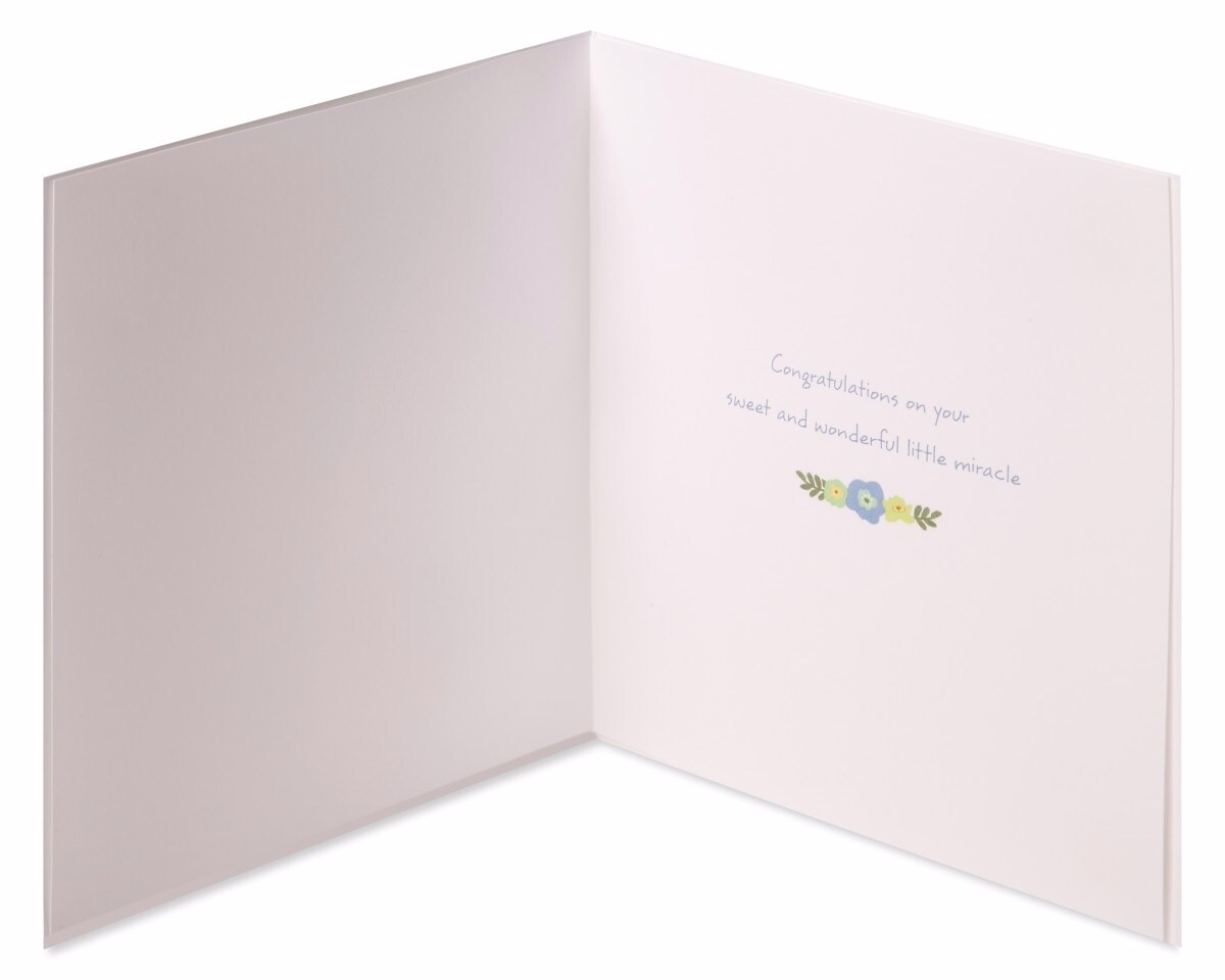 Papyrus New Baby Boy Card (Little Miracle)