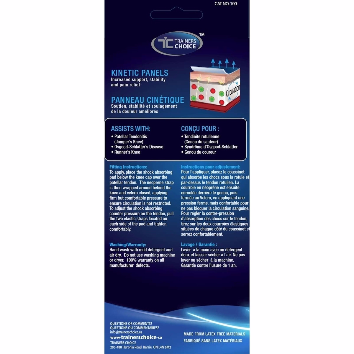 Sangle Jumpers Knee patellaire Sangle Jumpers Knee patellaire