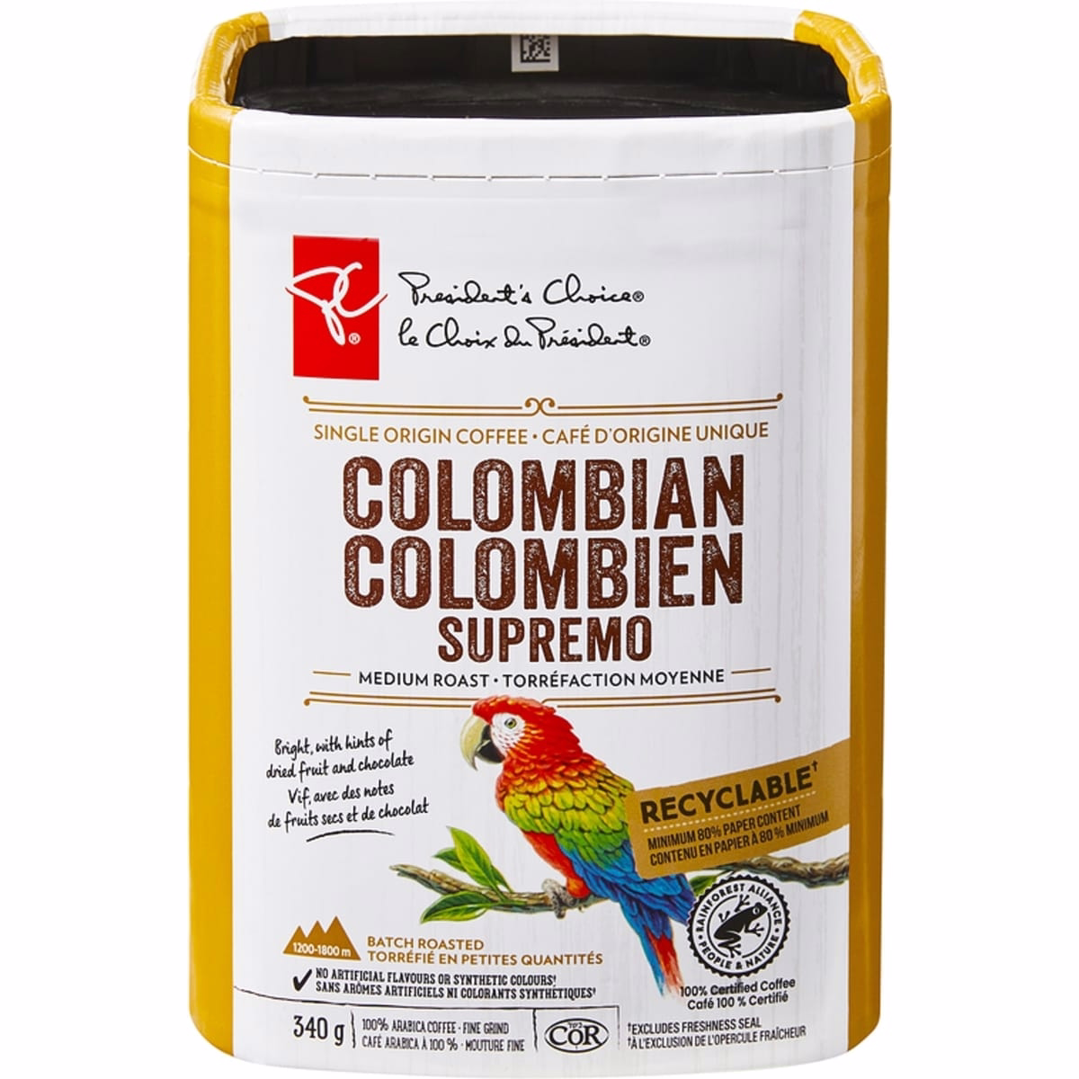 PCÂ® コロンビア Supremo シングルオリジン 中煎り 細挽きコーヒー