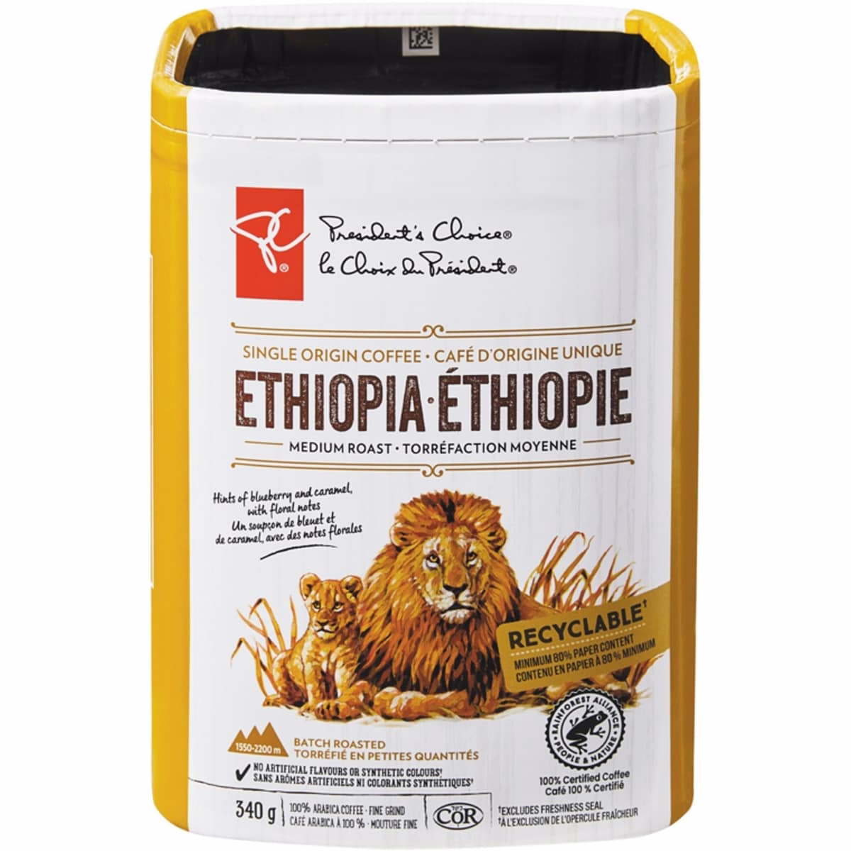 PC® エチオピア シングルオリジン ミディアムロースト 細挽き コーヒー