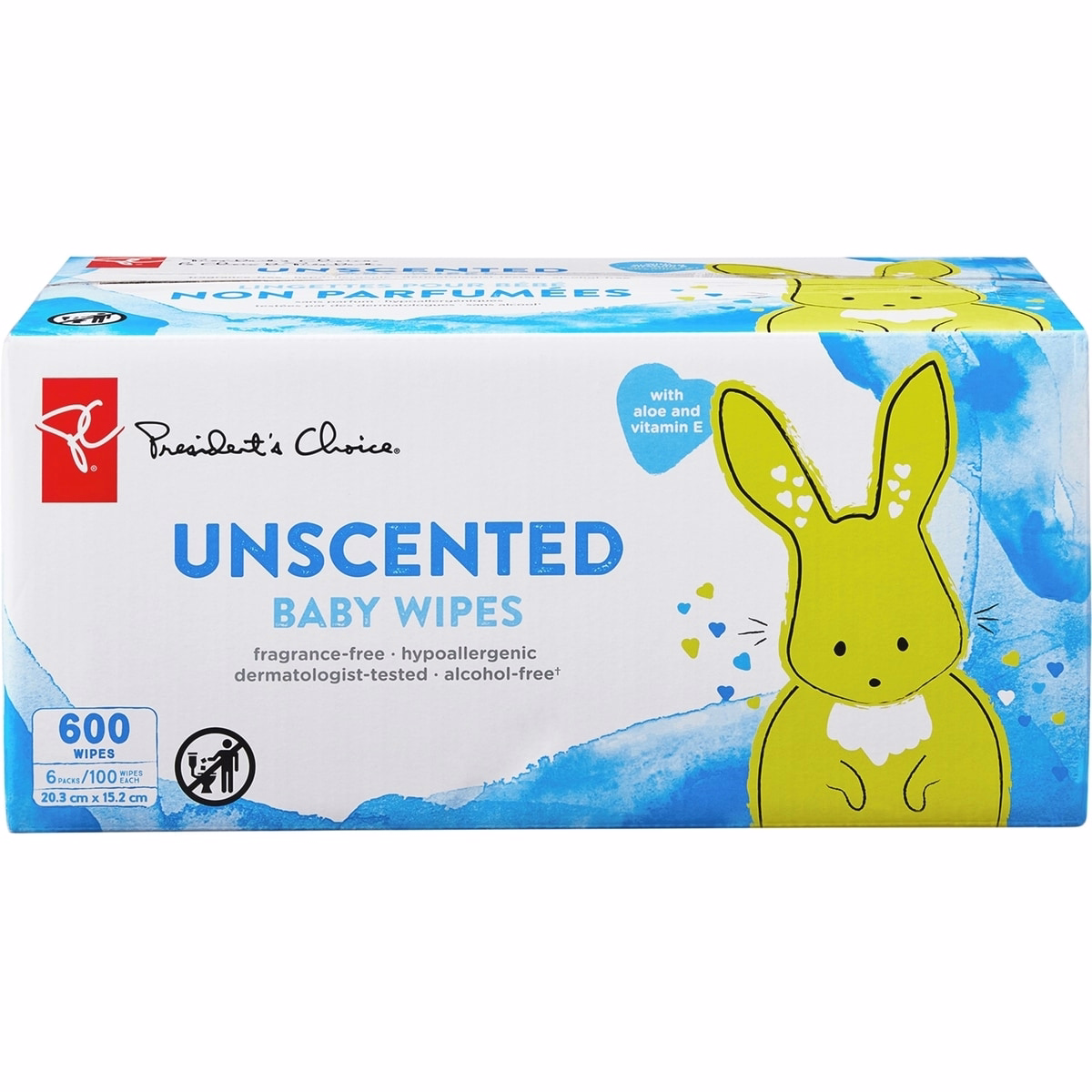 Pc Wipes 6x Unscented
