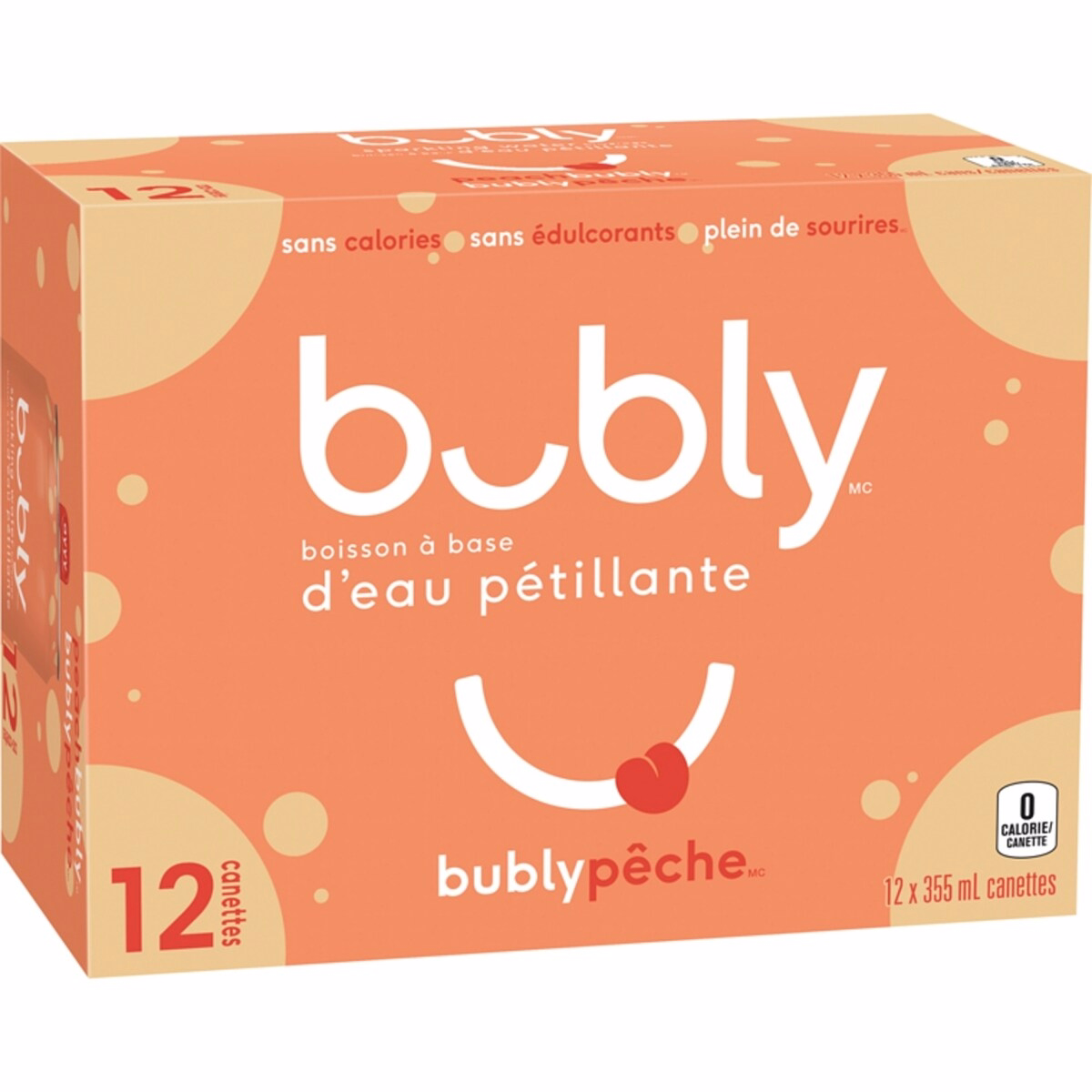 ピーチ風味スパークリングウォーター