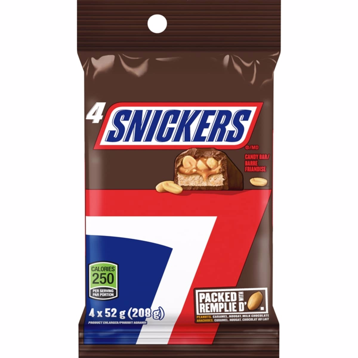 Peanut Milk Chocolate Candy Bars, 4 Full Size Bars