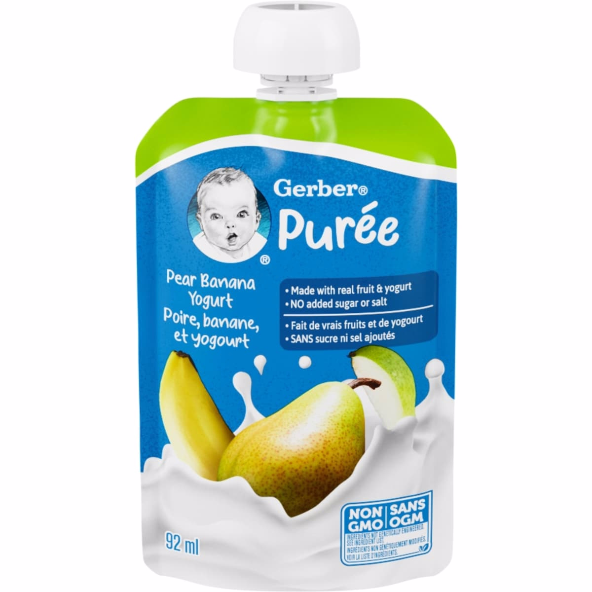 Pear Banana Yogurt Purée Pouch Pear Banana Yogurt Purée Pouch