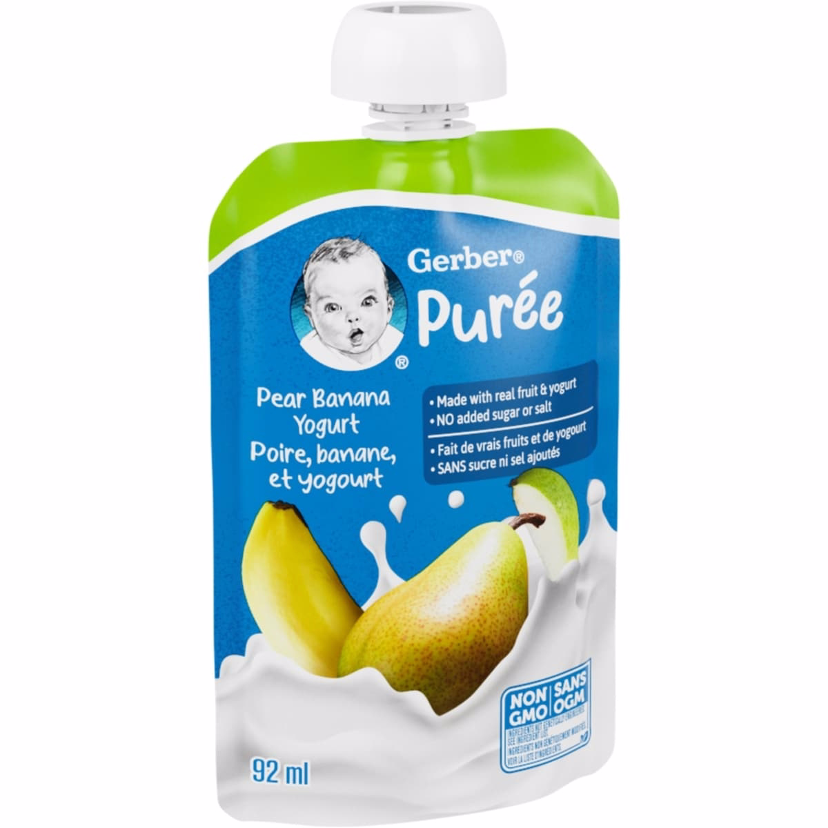 Pear Banana Yogurt Purée Pouch Pear Banana Yogurt Purée Pouch