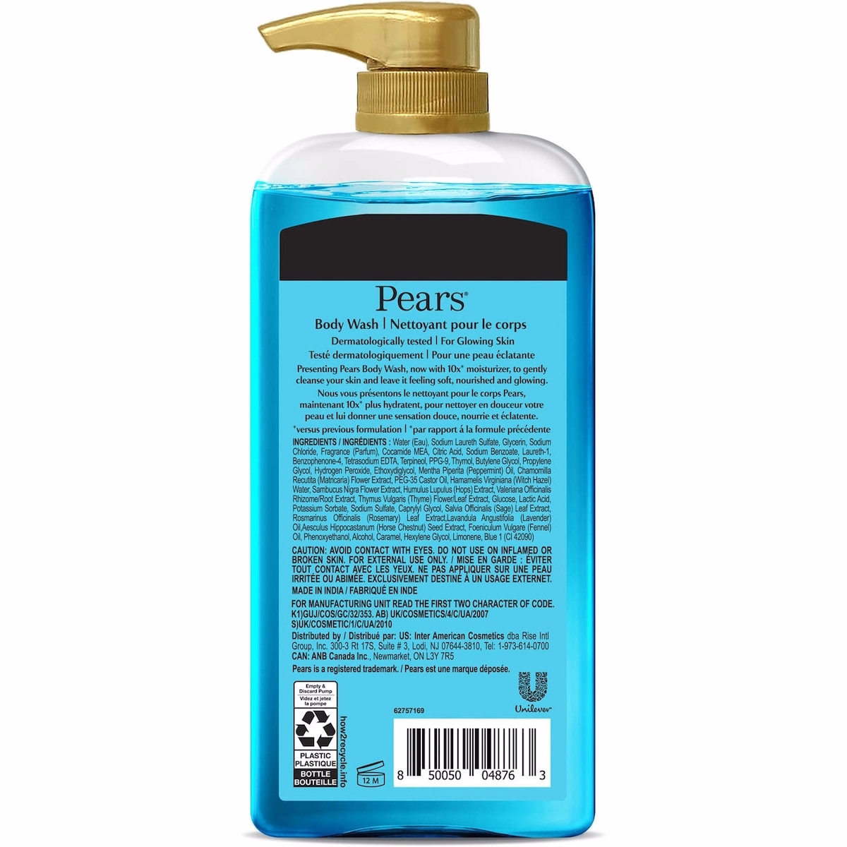 Pears 沐浴露 薄荷萃取