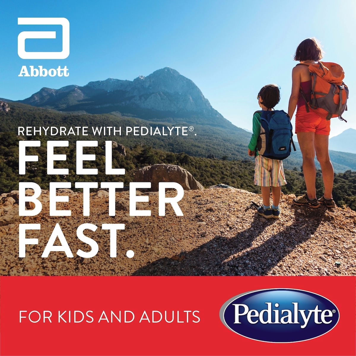 Pedialyte® AdvancedCare, Electrolyte Oral Rehydration Solution, Cherry Punch, 1-L Bottle