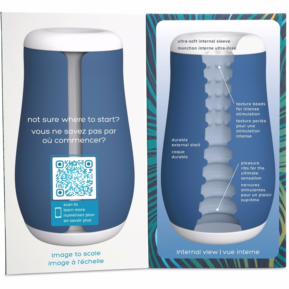 Penis Stroker Sex Toy for Men - Skin-Like Premium Silicone, Waterproof, Storage Case for Easy Drying, Multi Internal Textures, No Slip Grip