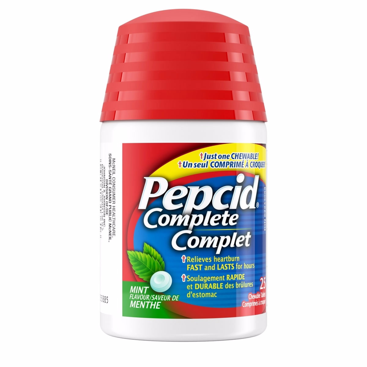 PEPCID Complete 25 Chewable Mint Tablets