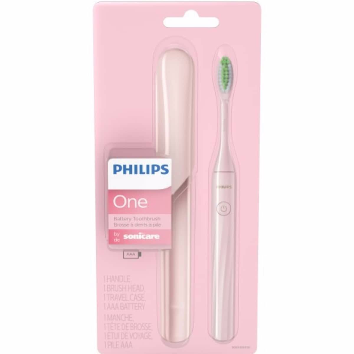Philips One by Sonicare Battery Toothbrush, Pink, HY1100/06