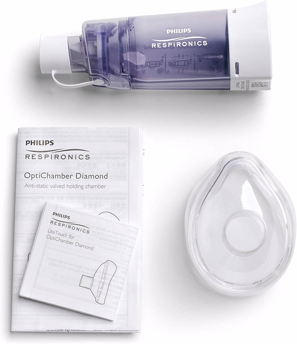 Philips Respironics OptiChamber Diamond Spacer with Mask - For Age 1-5