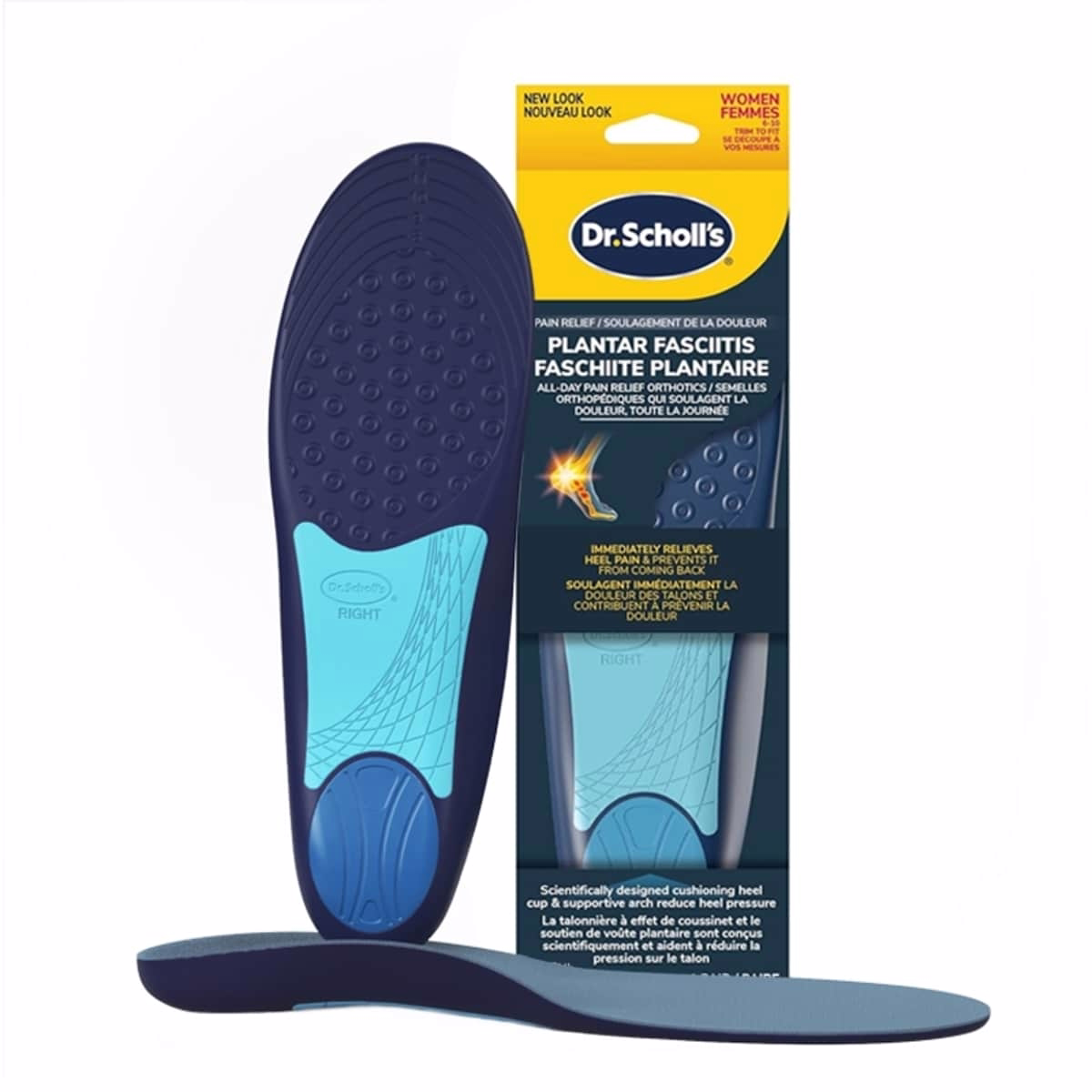 Plantar Fasciitis Pain Relief Orthotics, Women, Size 6-10