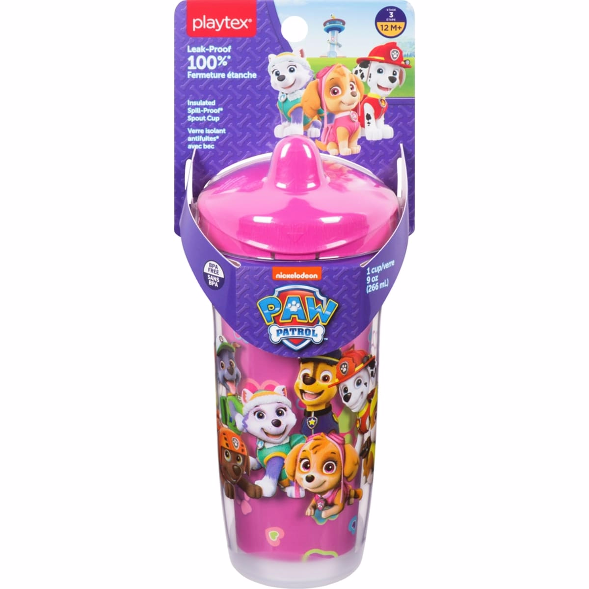 Playtex Paw Patrol Spout Sippy Cup, 9oz, Pink