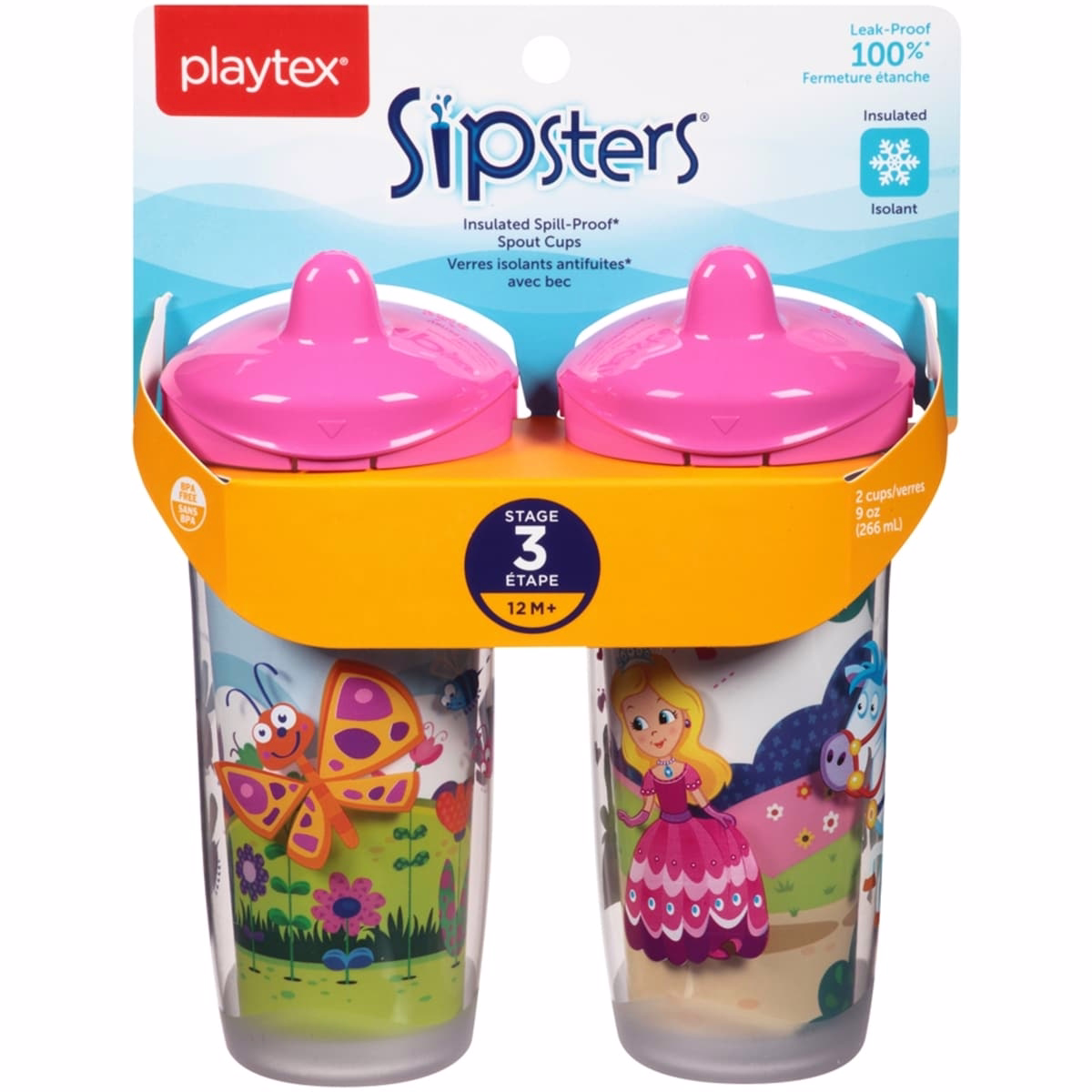 Playtex Sipsters Spill-Proof Kids Spout Cups, Stage 3