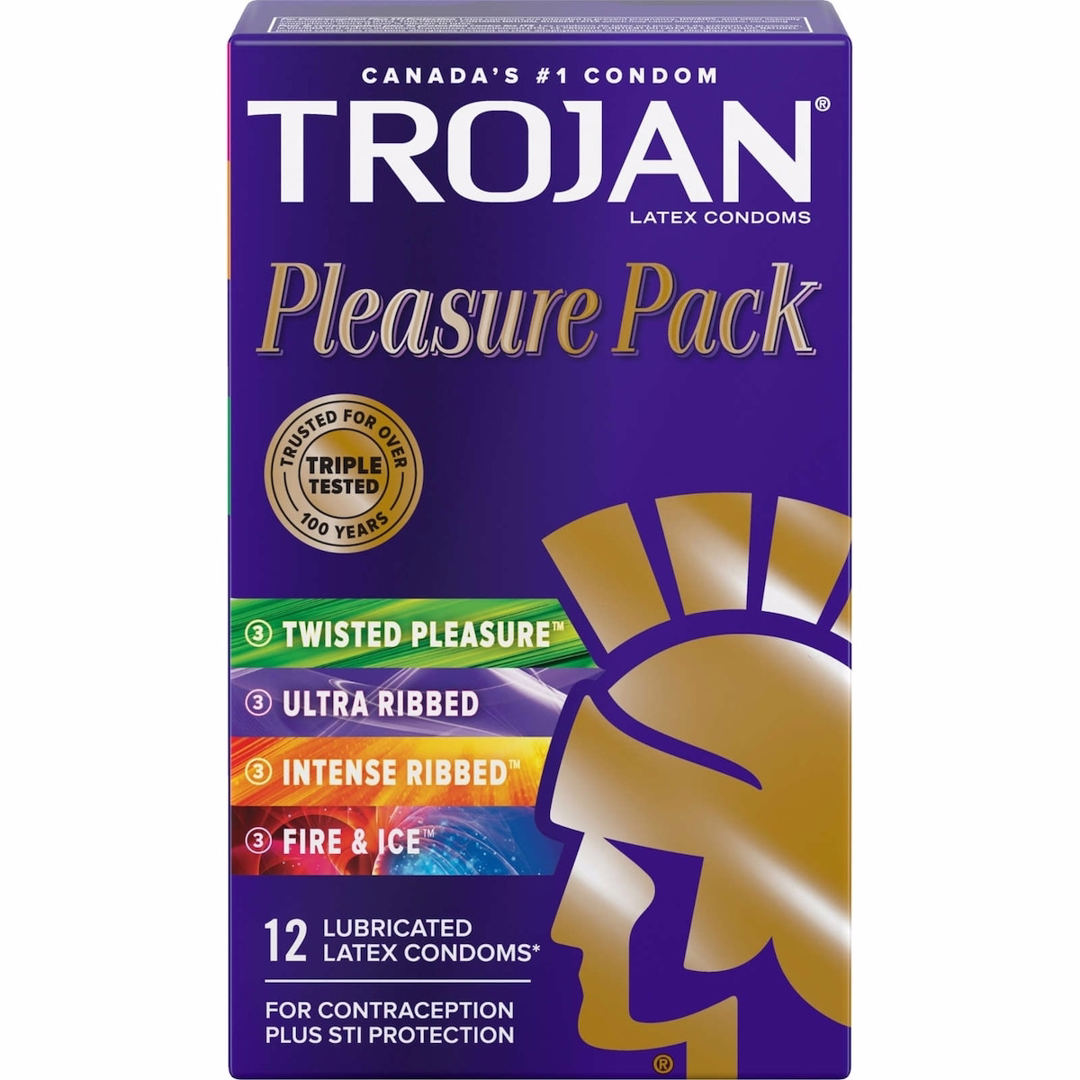 Pleasure Pack Assorted Lubricated Condoms, Extra Stimulting